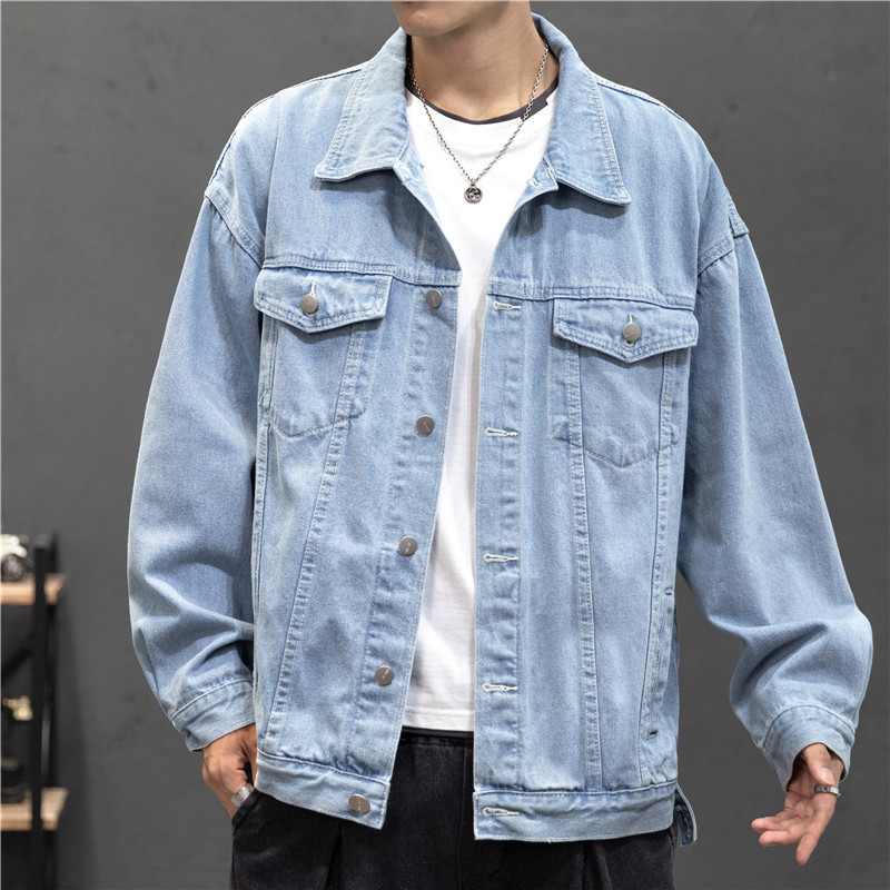 Mens Fashion Denim Jacket - Yeni Denim ceket erkekler Vintage Jean