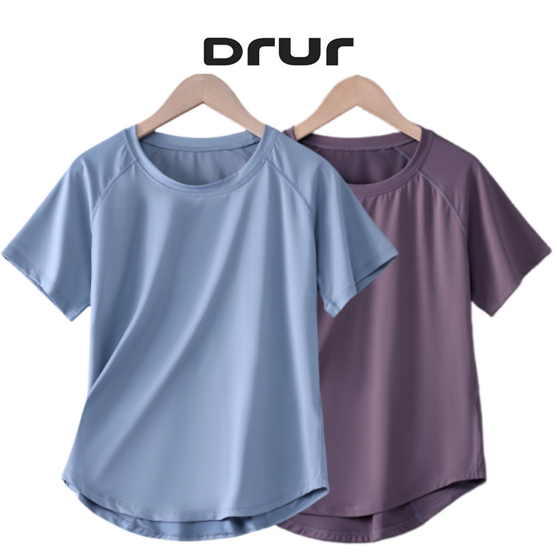 Compression Shirt Workout - DRUR Kadın spor tişört Kısa Kollu