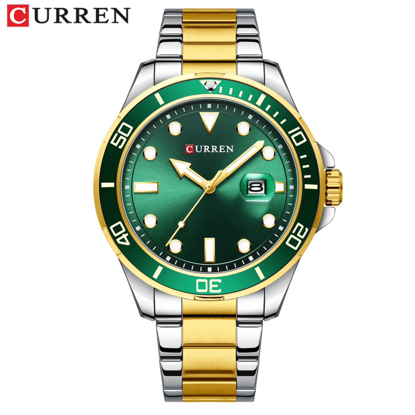 Men'S Fashion Luxury Brands - CURREN Yeni Yeşil Su Hayaleti Serisi