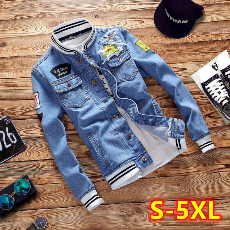 Mens Fashion Denim Jacket - Yeni 2026 Erkek Kot Ceketleri Moda