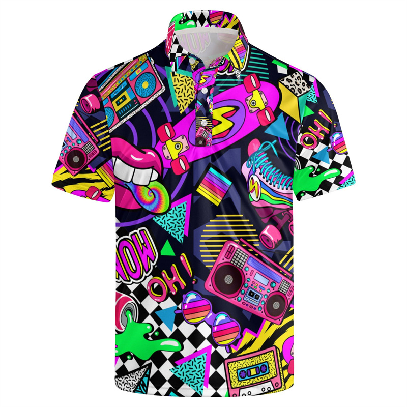 Men'S Fashion From The 80S - Sıcak Satış 3d Baskı 80'ler 90'lar