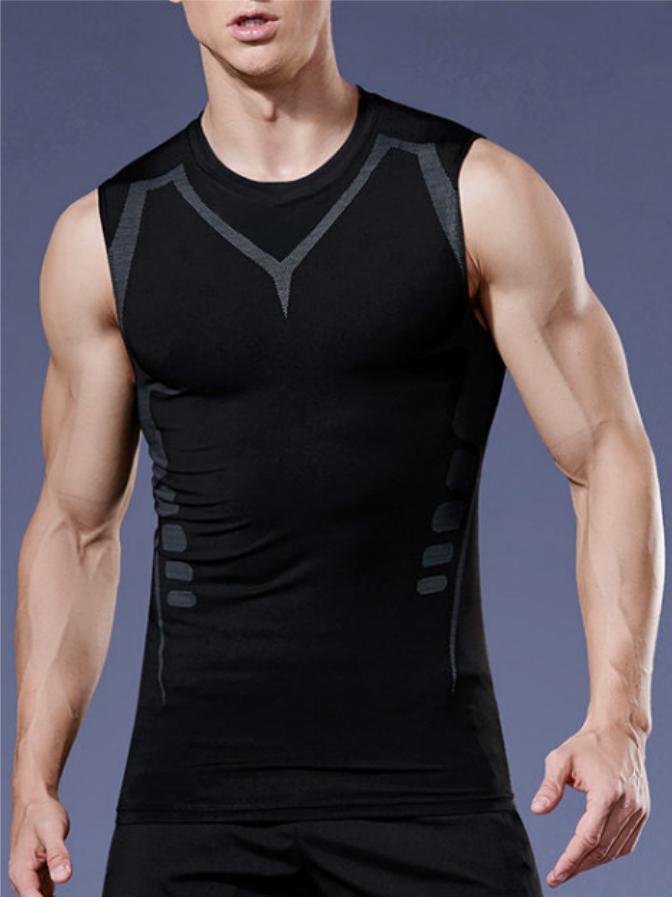 Compression Shirt Workout - Erkek Sıkı Yelek Sıkıştırma Gömlek Nefes