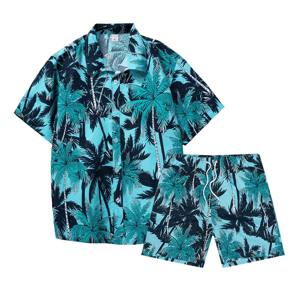 Mens Fashion Streetwear - Hawaii Hindistan Cevizi Ağacı 3D Baskılı