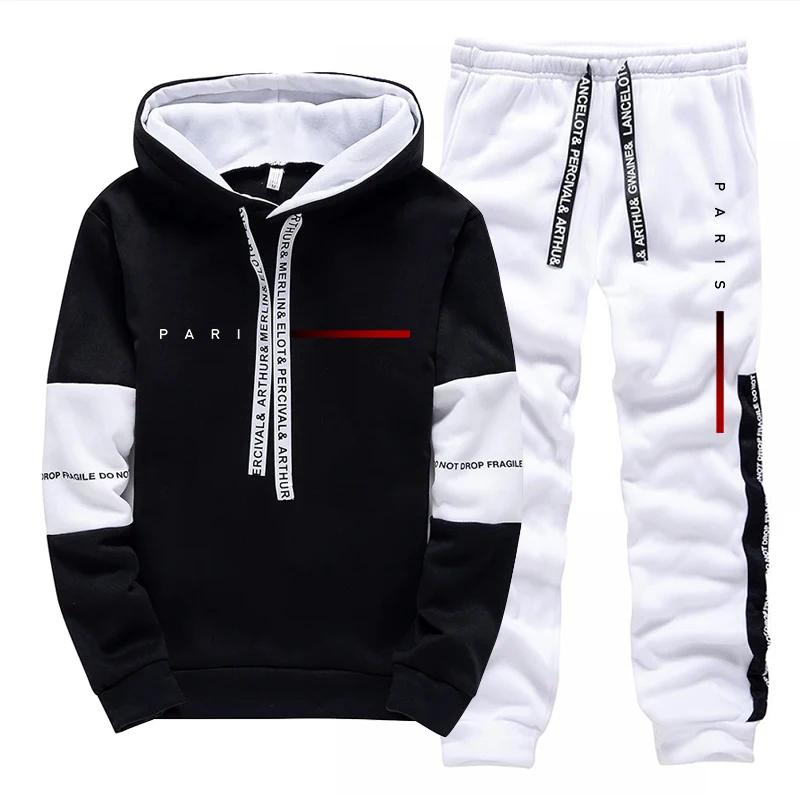 Mens Fashion Streetwear - Paris Moda Kapüşonlu Üst Giyim Sokak