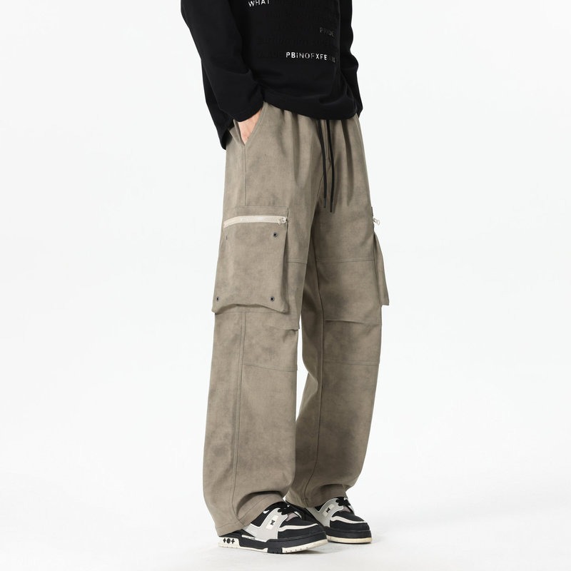 Men'S Fashion Trousers - Erkek Elastik Yüksek Bel Cepli Şık