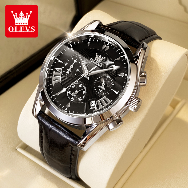 Mens Fashion Watch - OLEVS gündelik moda erkek saatleri Ay