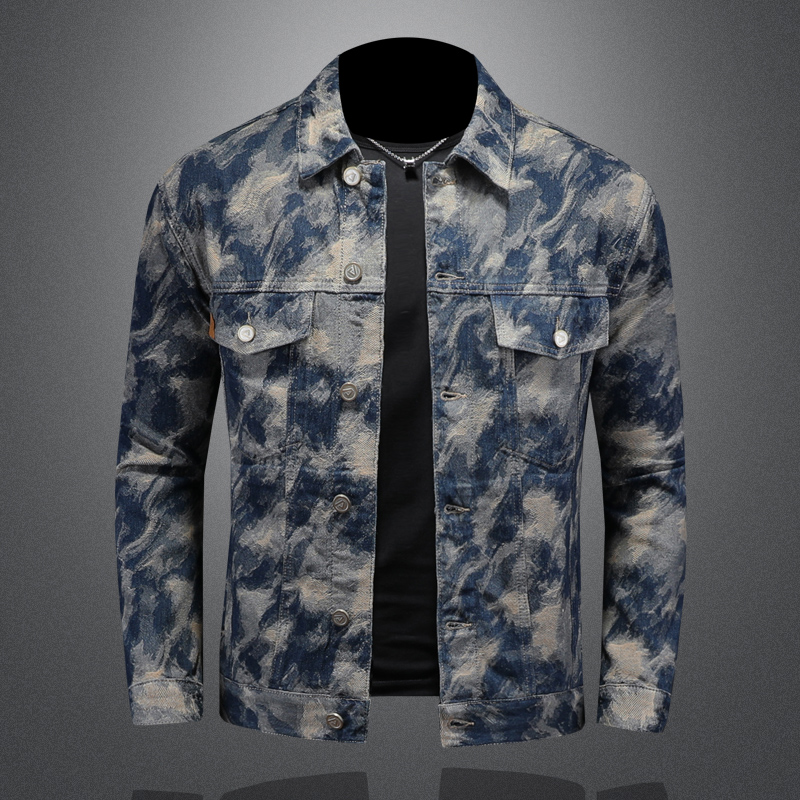 Mens Fashion Denim Jacket - 2023 Bahar Vintage Denim Ceket Erkekler
