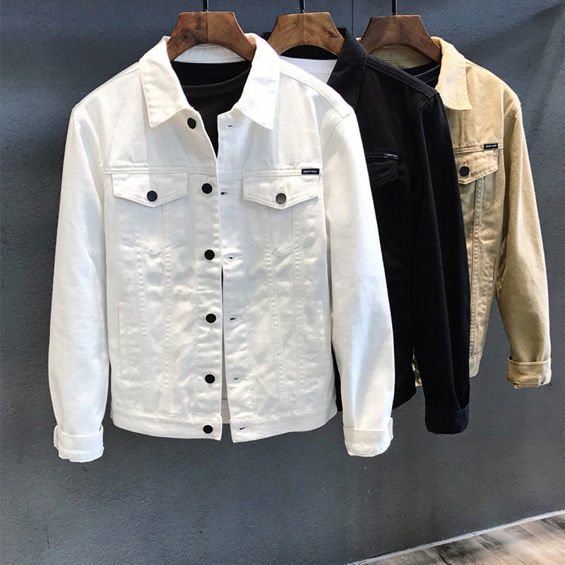 Mens Fashion Denim Jacket - İlkbahar Sonbahar erkek Denim Ceket Tek