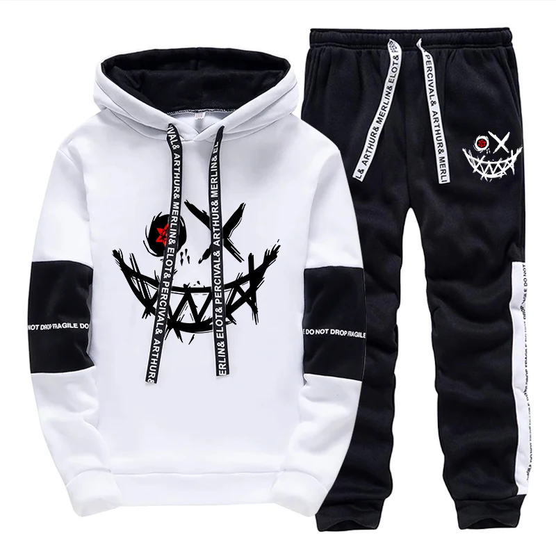 Mens Fashion Streetwear - Erkek Takımı/Hoodie/Pantolon 2026 Sonbahar Günlük Rahat