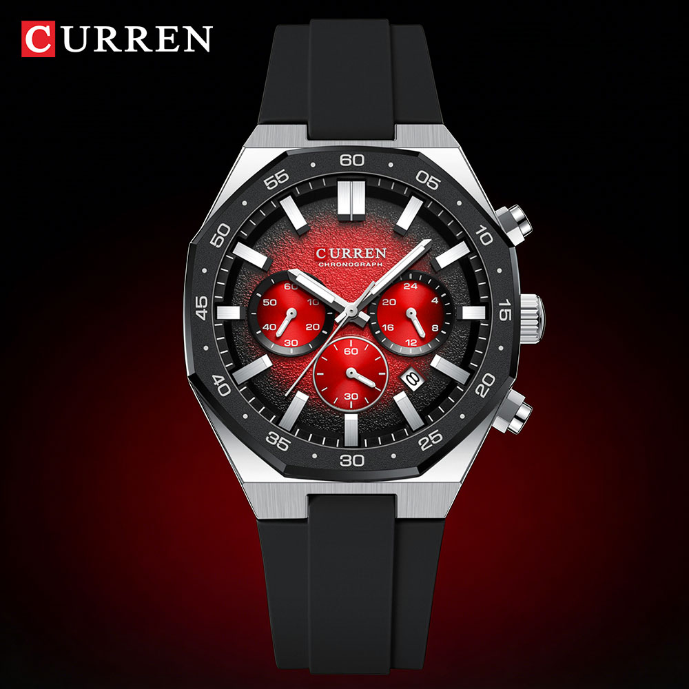 Mens Fashion Watch - CURREN Moda Rahat Erkekler spor saat