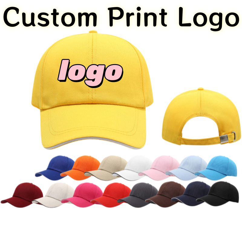 Mens Fashion Caps - Özel Baskılı Logolu Saf Pamuk Metal