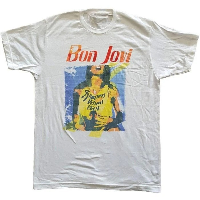 Men'S Fashion From The 80S - Bon Jovi Slippery When Wet Albüm