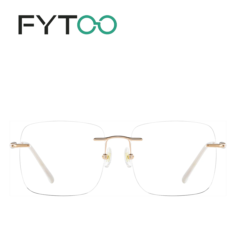 Men'S Fashion Non Prescription Glasses - FYTOO Unisex Gül Altın Anti Mavi