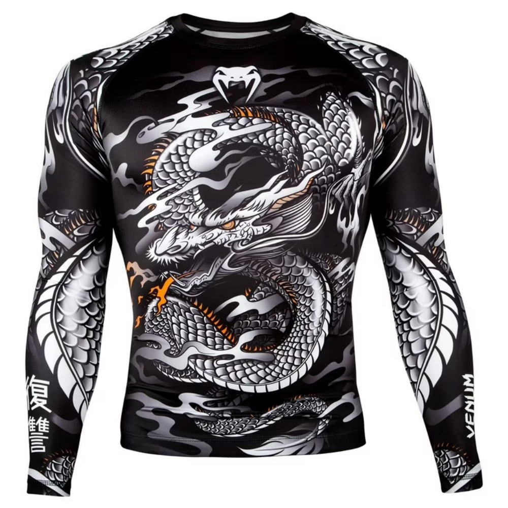 Ejderha Desenli Uzun Kollu Kom - Compression Shirt Workout incelemesi ve fiyatı