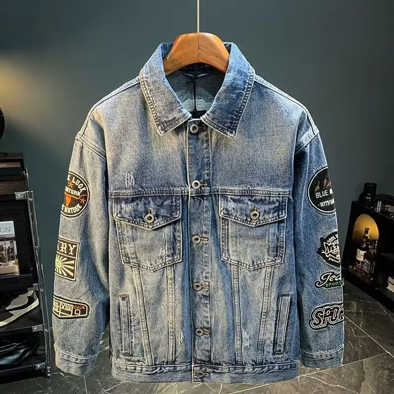 Erkekler High Street Nakış Yam - Mens Fashion Denim Jacket incelemesi ve fiyatı