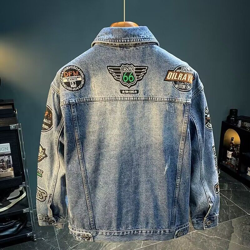 Erkekler High Street Nakış Yam - Mens Fashion Denim Jacket incelemesi ve fiyatı