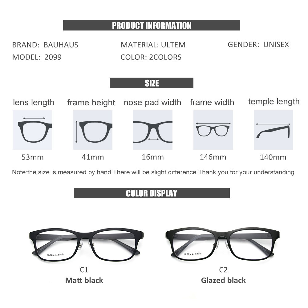 2099 erkekler ULTEM optik gözl - Men'S Fashion Non Prescription Glasses incelemesi ve fiyatı