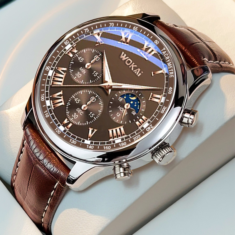 2023 sıcak satış WOKAI İzle er - Men'S Fashion Quartz Watch Wokai incelemesi ve fiyatı