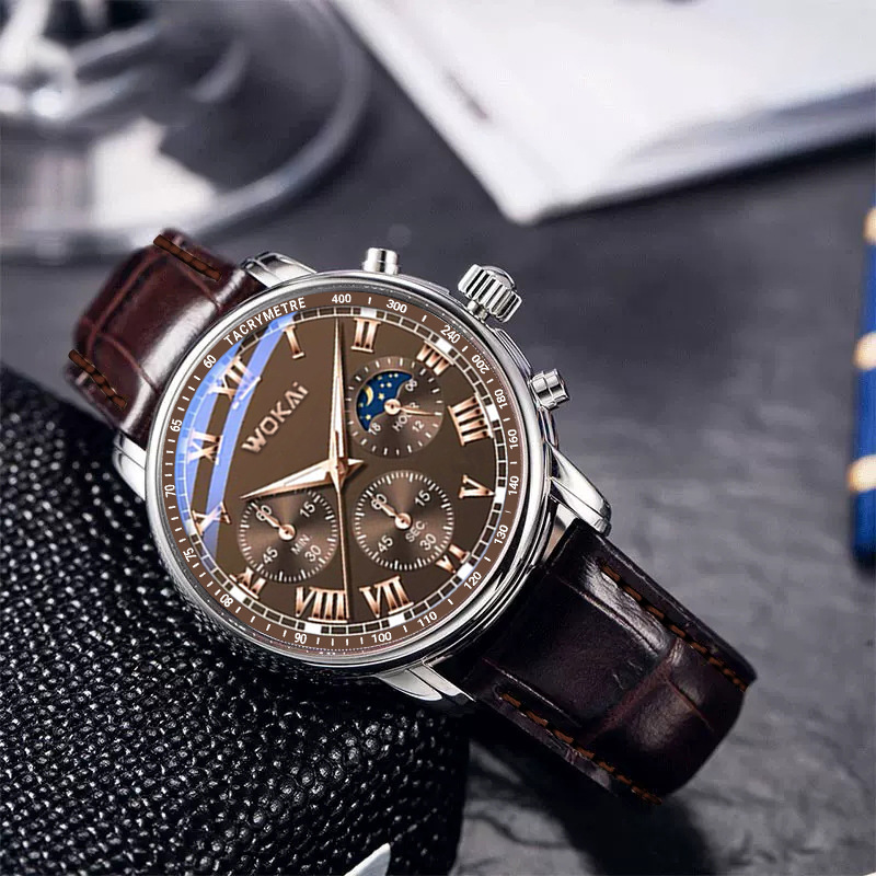 2023 sıcak satış WOKAI İzle er - Men'S Fashion Quartz Watch Wokai incelemesi ve fiyatı