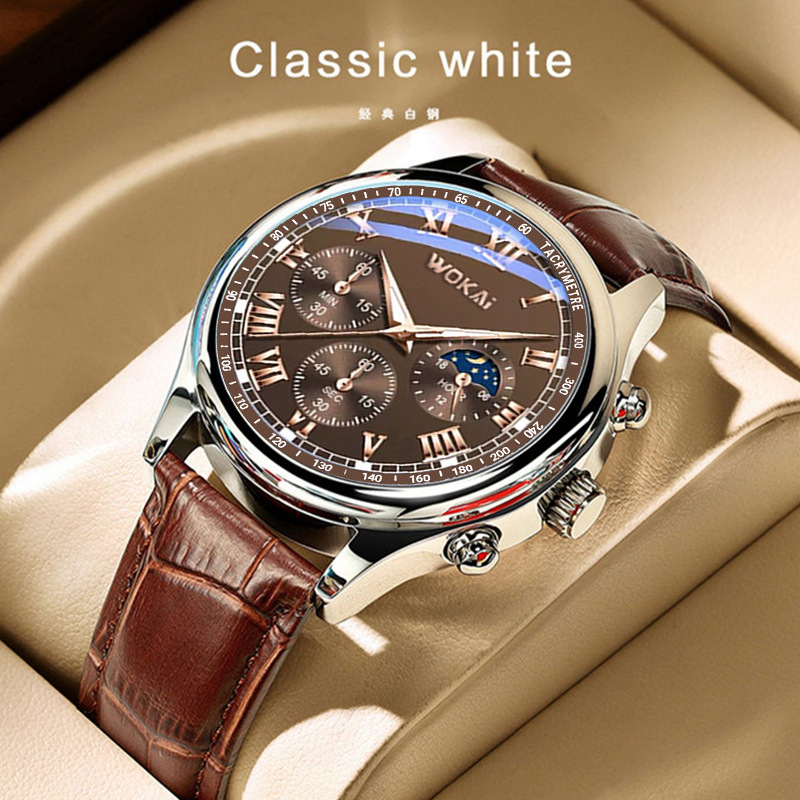 2023 sıcak satış WOKAI İzle er - Men'S Fashion Quartz Watch Wokai incelemesi ve fiyatı