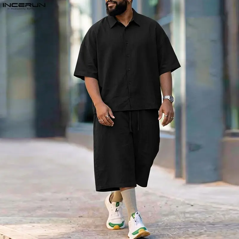 INCERUN erkek Setleri Katı Yak - Mens Fashion Streetwear incelemesi ve fiyatı