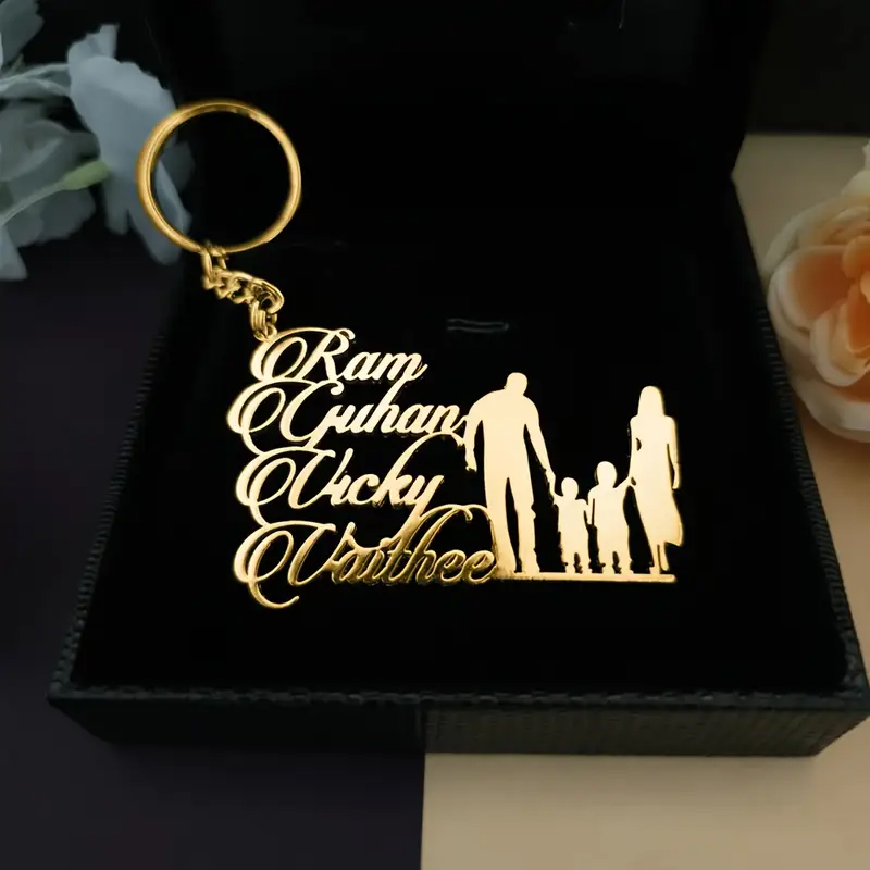 Özel Aile Numarası Adı Anahtar - Men'S Fashion Gold Chain incelemesi ve fiyatı
