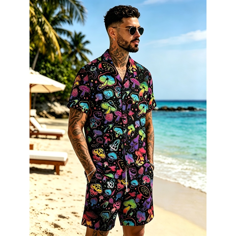 Erkek Modası 3D Mantar Baskılı - Mens Fashion Streetwear incelemesi ve fiyatı