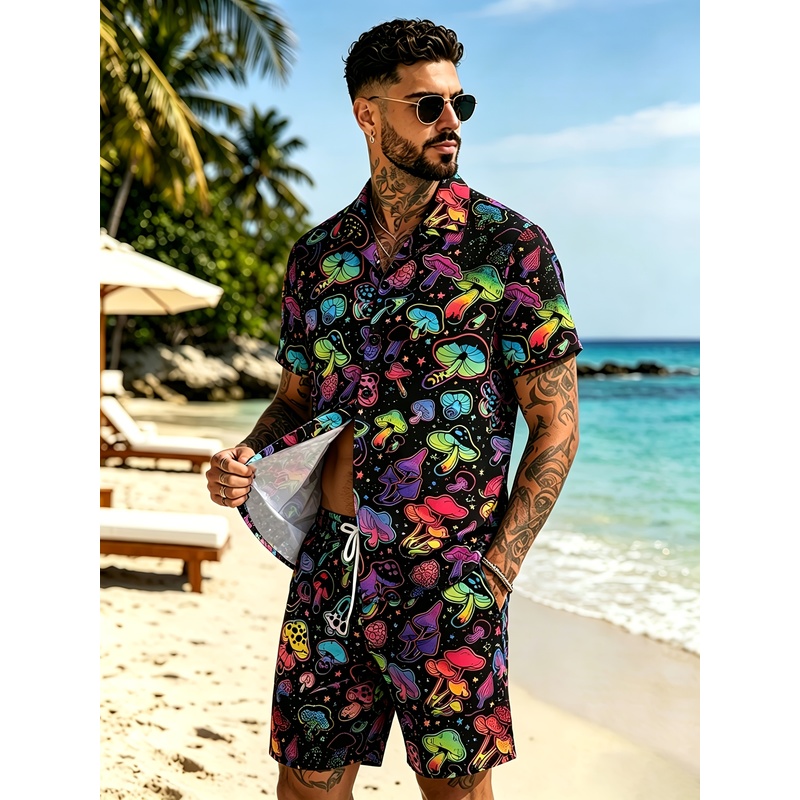 Erkek Modası 3D Mantar Baskılı - Mens Fashion Streetwear incelemesi ve fiyatı