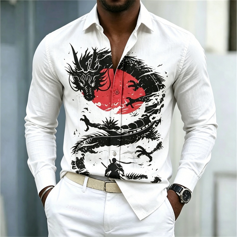 2026 Yeni Erkek Gömleği Beyaz  - Mens Fashion Streetwear incelemesi ve fiyatı
