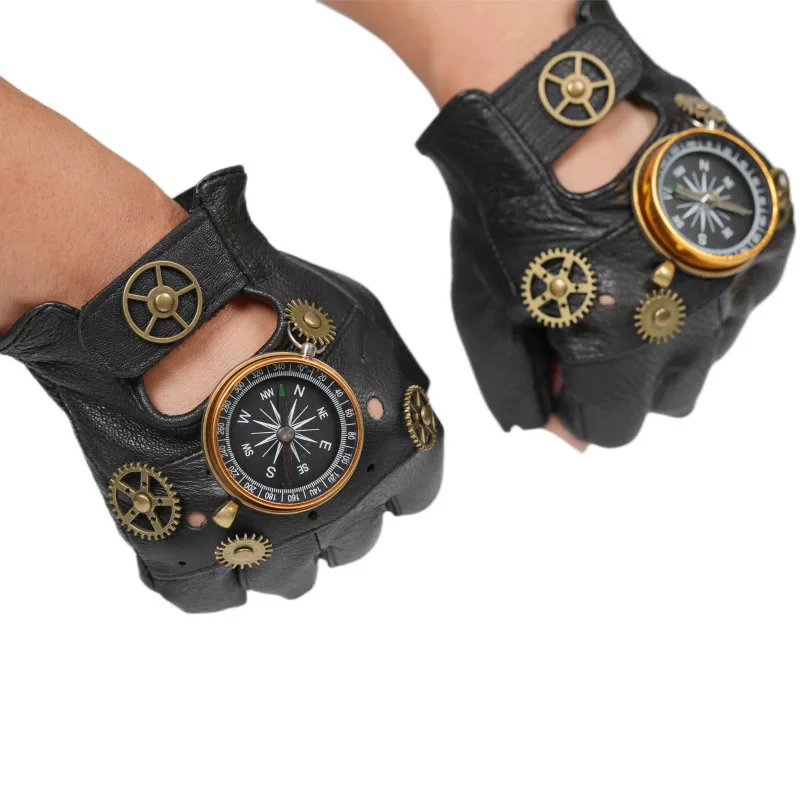 Steampunk PU Deri Parmaksız Pu - Men'S Fashion Gloves incelemesi ve fiyatı