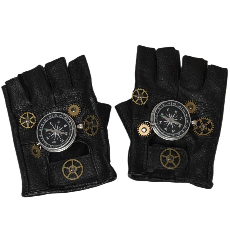 Steampunk PU Deri Parmaksız Pu - Men'S Fashion Gloves incelemesi ve fiyatı