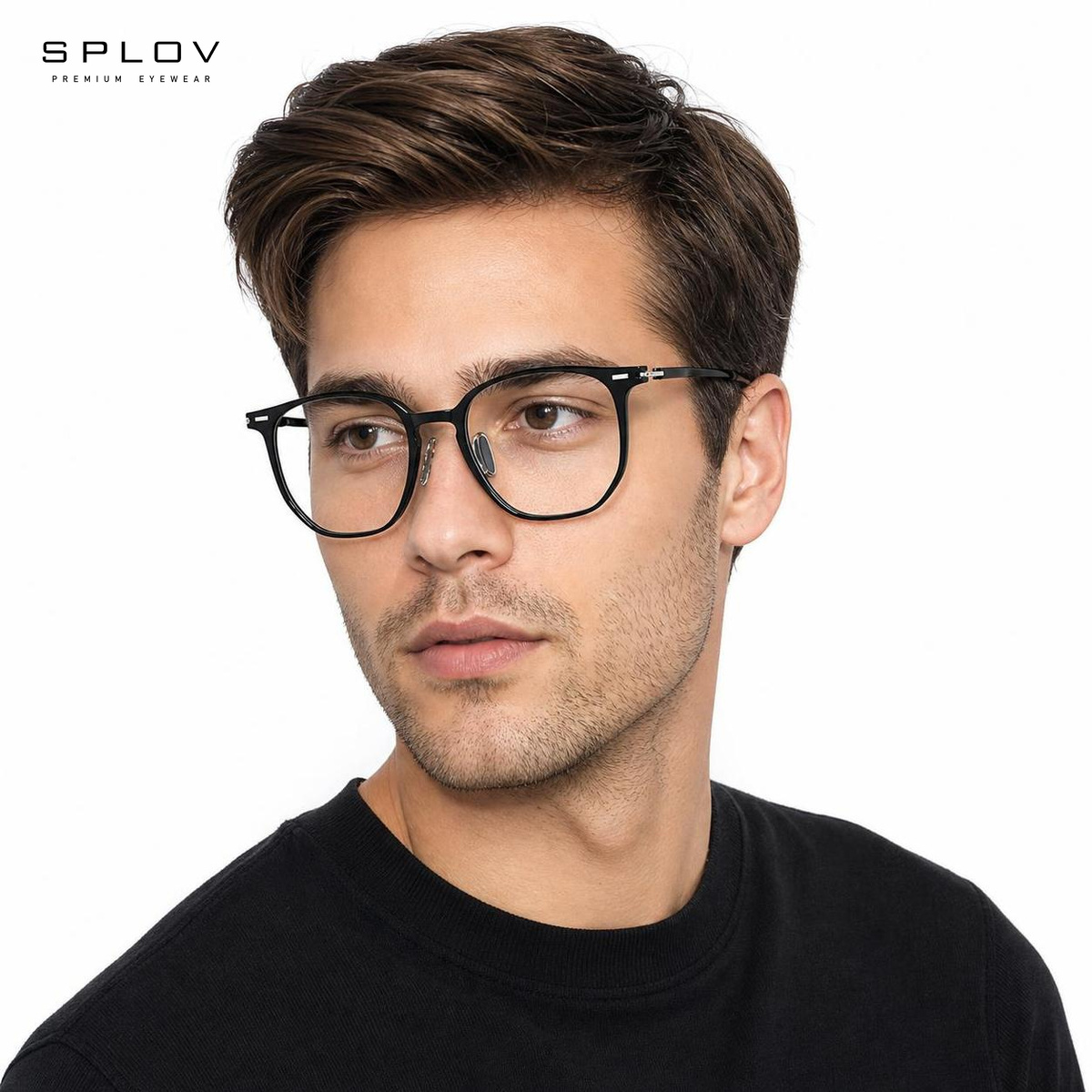 Hafif Büyük Boy Kare TR90 Opti - Men'S Fashion Non Prescription Glasses incelemesi ve fiyatı