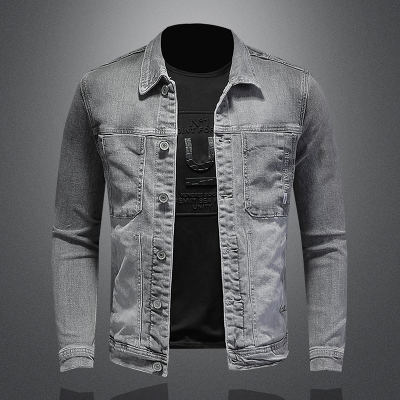 Moda Denim ceket erkekler pamu - Mens Fashion Denim Jacket incelemesi ve fiyatı