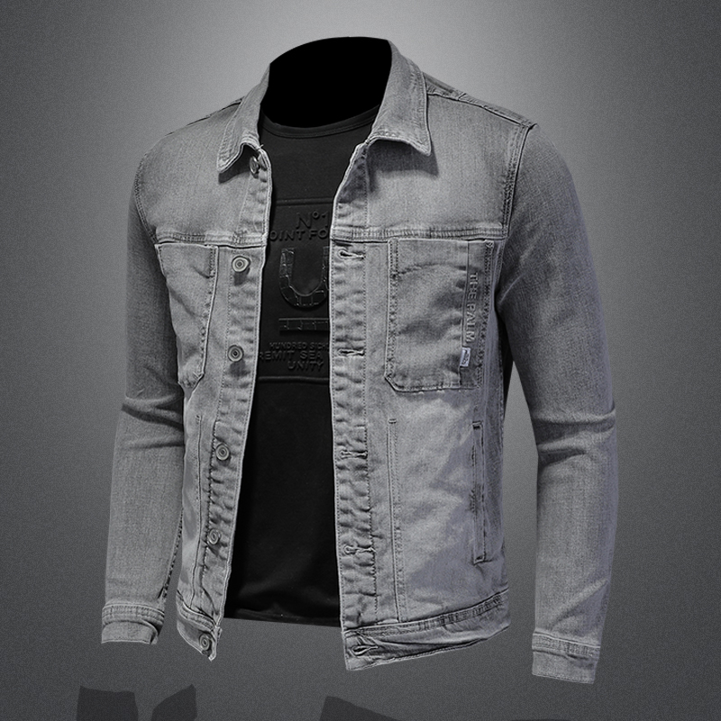 Moda Denim ceket erkekler pamu - Mens Fashion Denim Jacket incelemesi ve fiyatı