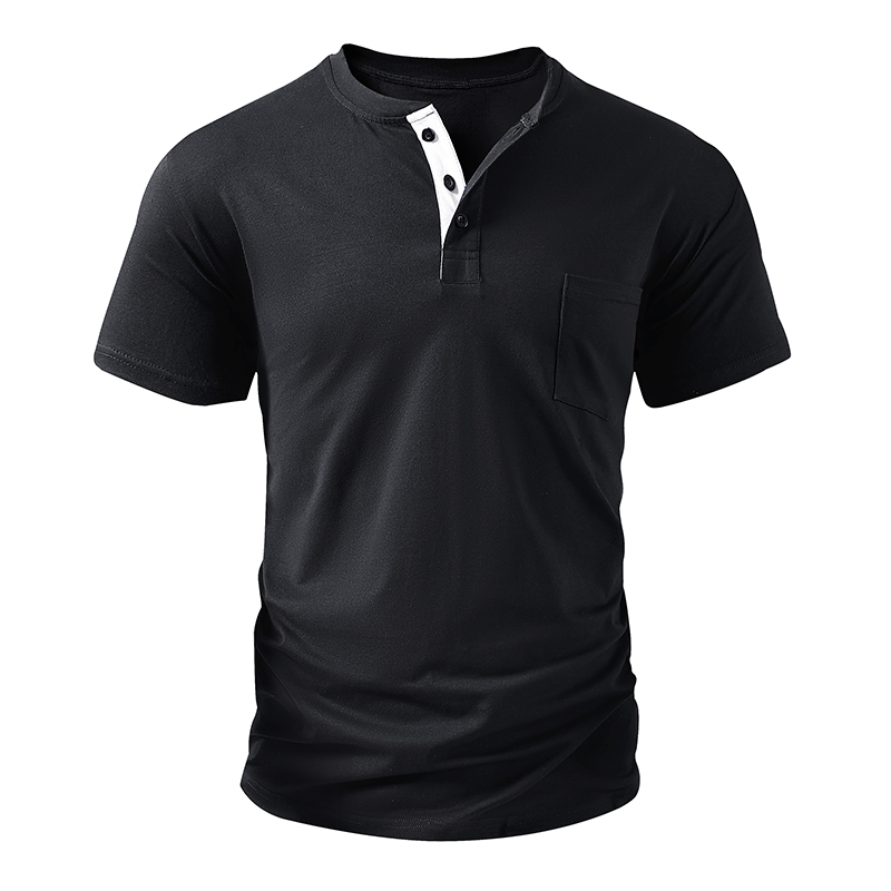 Henley T Shirt erkek AB Boyutu - Mens Fashion Streetwear incelemesi ve fiyatı