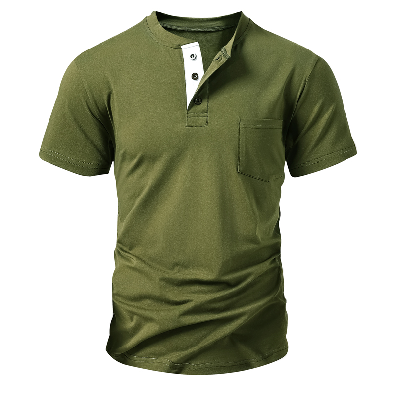 Henley T Shirt erkek AB Boyutu - Mens Fashion Streetwear incelemesi ve fiyatı