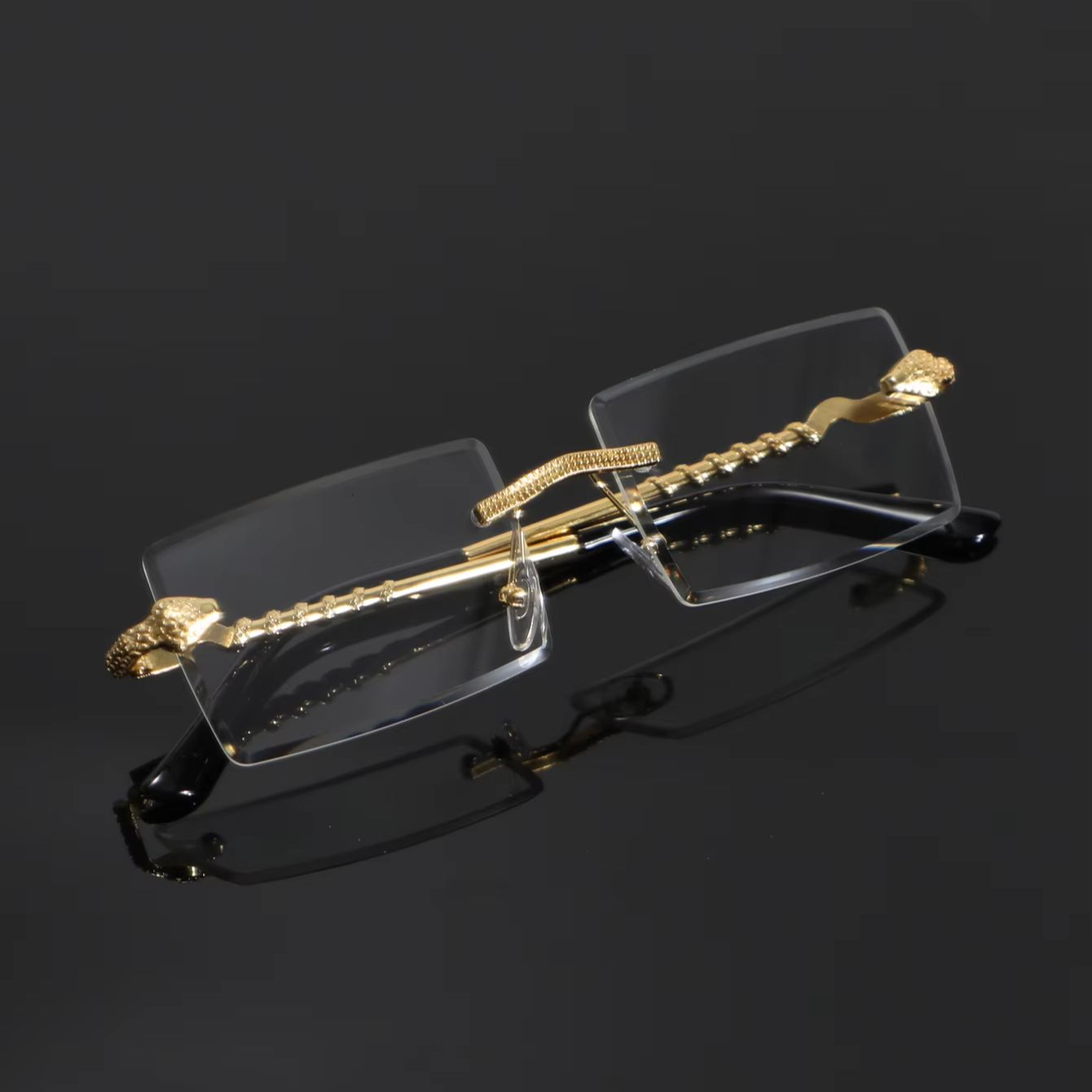 1 Çift Erkek Metal Dikdörtgen  - Men'S Fashion Non Prescription Glasses incelemesi ve fiyatı