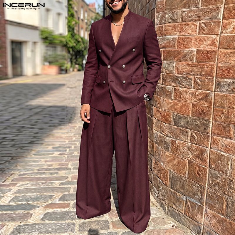 INCERUN Erkek Takımları Düz Re - Mens Fashion Streetwear incelemesi ve fiyatı