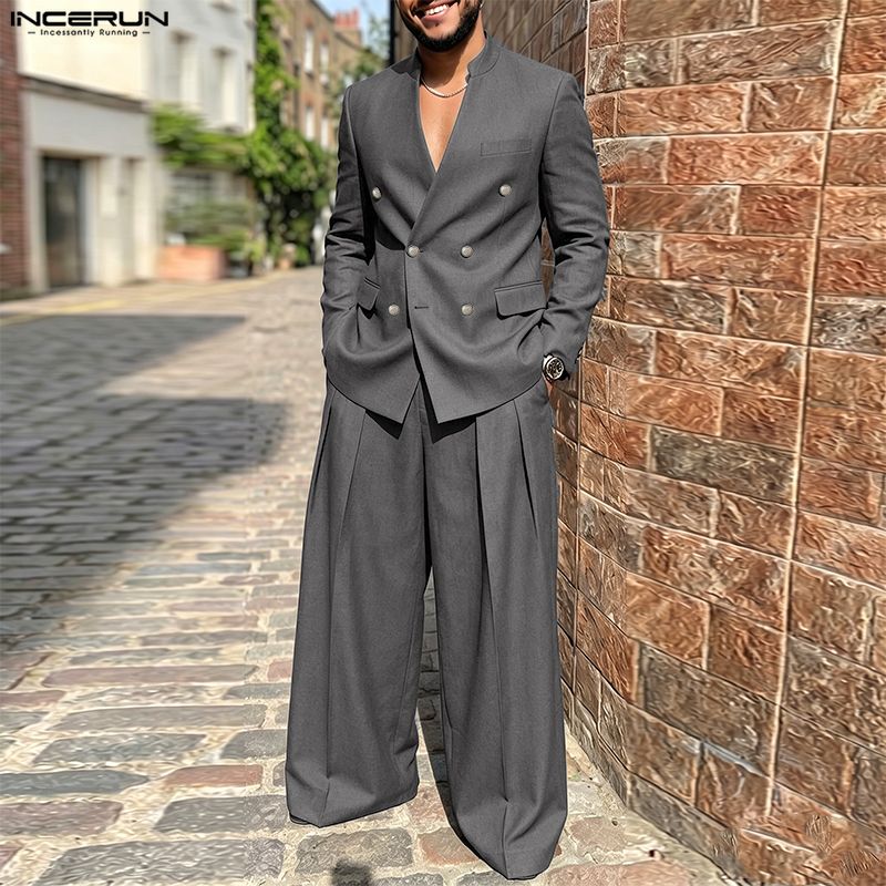 INCERUN Erkek Takımları Düz Re - Mens Fashion Streetwear incelemesi ve fiyatı
