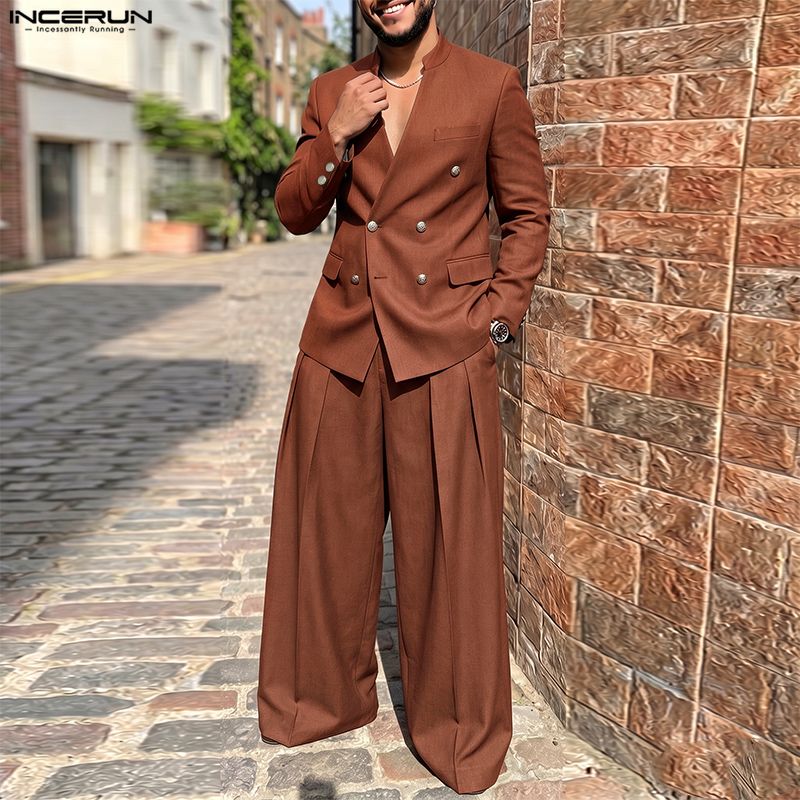 INCERUN Erkek Takımları Düz Re - Mens Fashion Streetwear incelemesi ve fiyatı