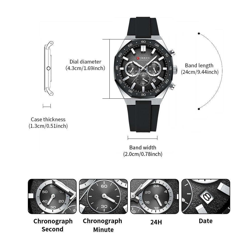 CURREN Moda Rahat Erkekler spo - Mens Fashion Watch incelemesi ve fiyatı