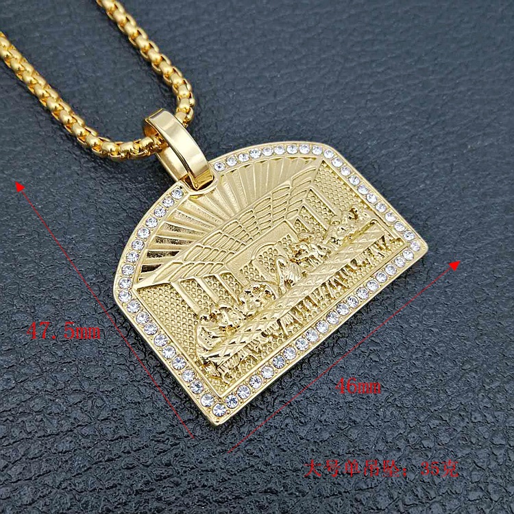 Hip Hop son akşam yemeği kolye - Fashion Men Vogue incelemesi ve fiyatı