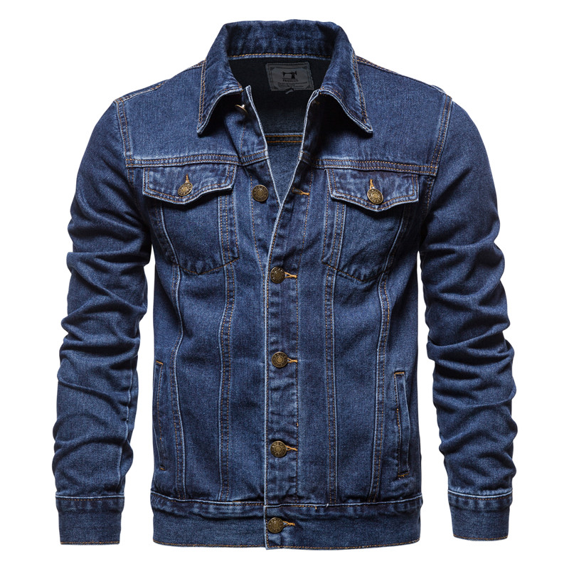 2025 Sonbahar Erkek Düz Renk K - Mens Fashion Denim Jacket incelemesi ve fiyatı