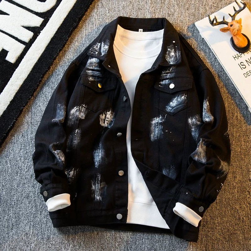 Sonbahar ve İlkbahar Moda Tren - Mens Fashion Denim Jacket incelemesi ve fiyatı