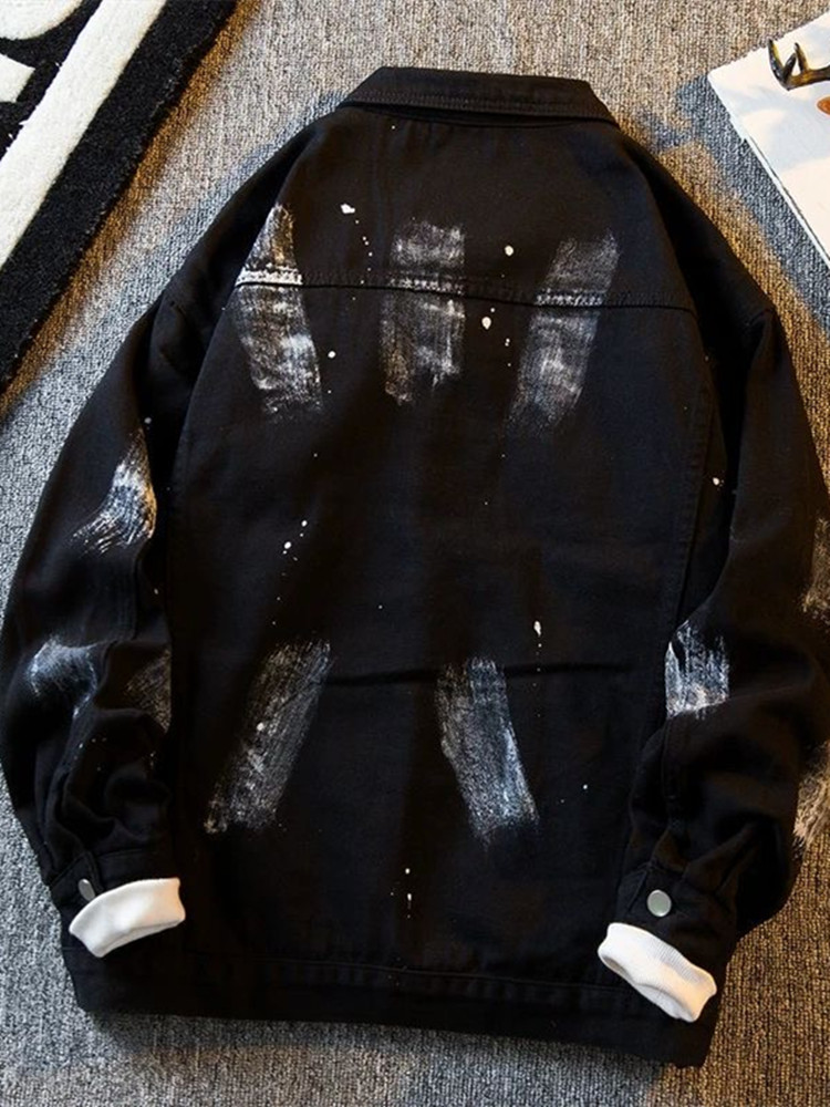 Sonbahar ve İlkbahar Moda Tren - Mens Fashion Denim Jacket incelemesi ve fiyatı