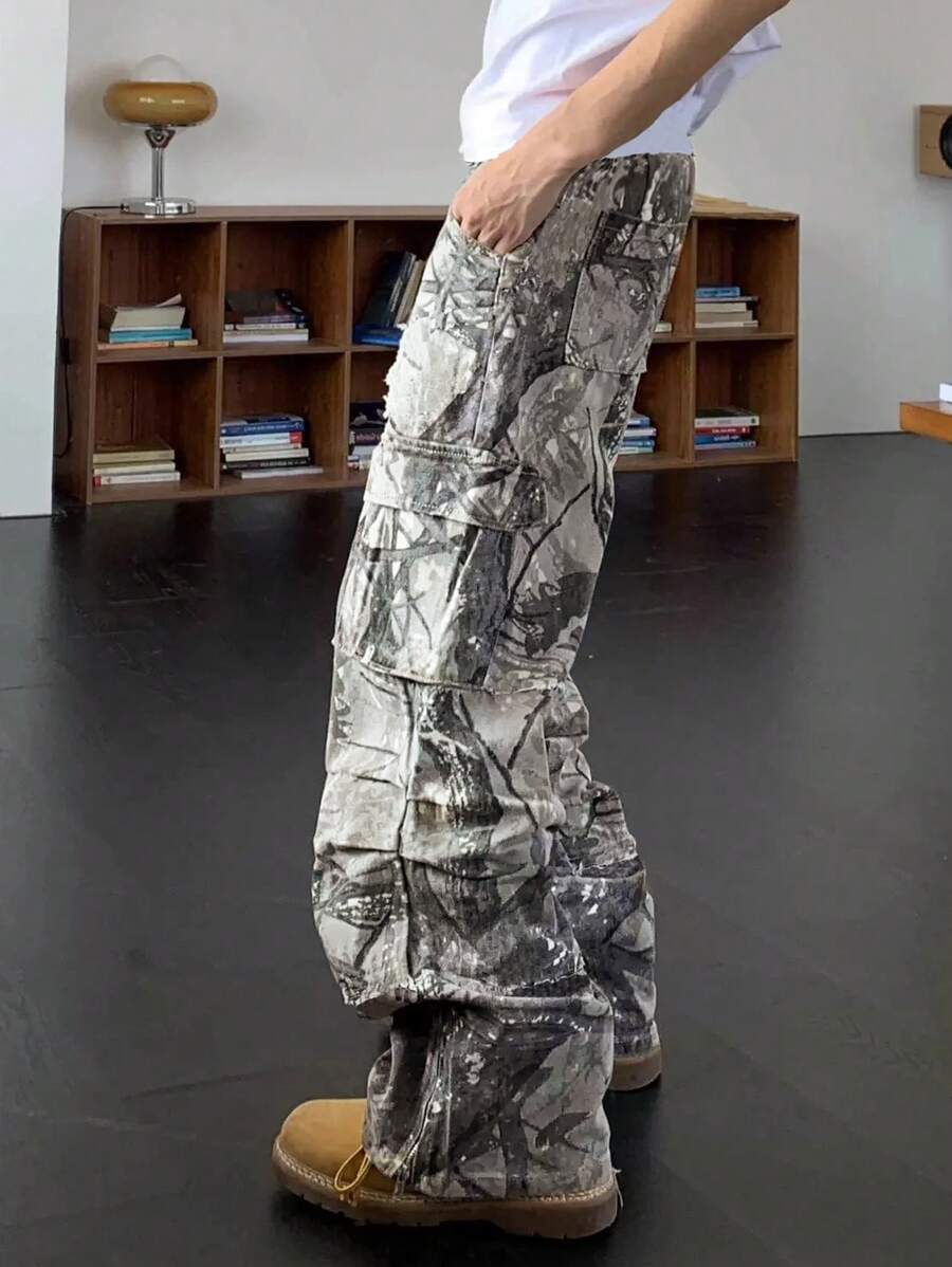 Yaprak Baskılı Erkek Modası Ka - Men'S Fashion Trousers incelemesi ve fiyatı