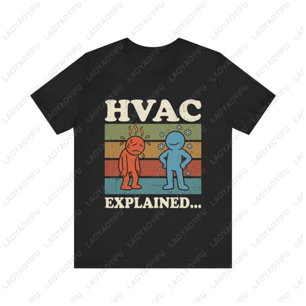 Komik HVAC açıklanmış tişört h - Men'S Fashion Explained incelemesi ve fiyatı
